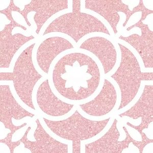 Ladrilho Vodevil Carole Coral 20x20cm - Imagem 1