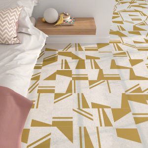 Ladrilho Vodevil Patchwork Kokomo Blanco Oro 20x20cm - Imagem 3