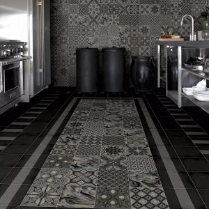 Ladrilho 1900 Patchwork Tassel Grafito 20x20cm - Imagem 3