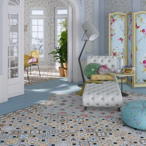 Ladrilho Vodevil Patchwork Octógono Musichalls 20x20cm - Imagem 6