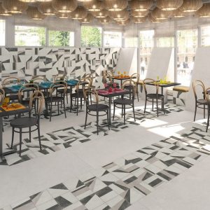 Ladrilho Vodevil Patchwork Osaka Blanco 20x20cm - Imagem 5