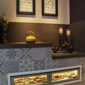 Ladrilho 1900 Patchwork Tassel Grafito 20x20cm - Imagem 5