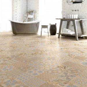 Ladrilho 1900 Patchwork Tassel Crema 20x20cm - Imagem 3