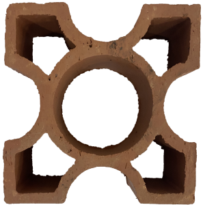 Cobogó Circle Terracota Natural 18x18x7cm